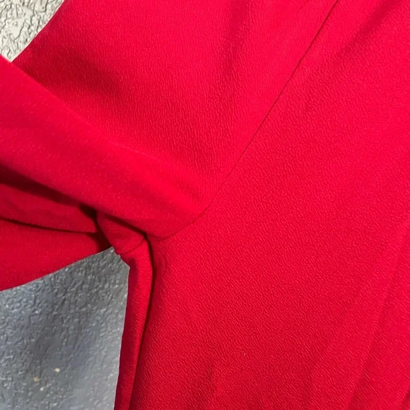 Bow Up Brick Red Smocked Strapless Wide-Leg Jumpsuit - Picture 6 of 9